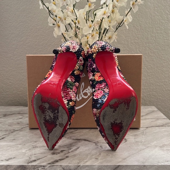Christian Louboutin Pigalle Follies Multicolor Women's Heels - Picture 8 of 10